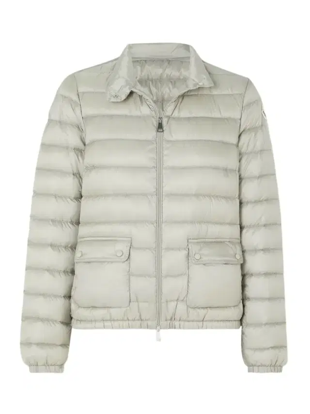 Lans Quilted Metallic Shell Down Jacket - Silver