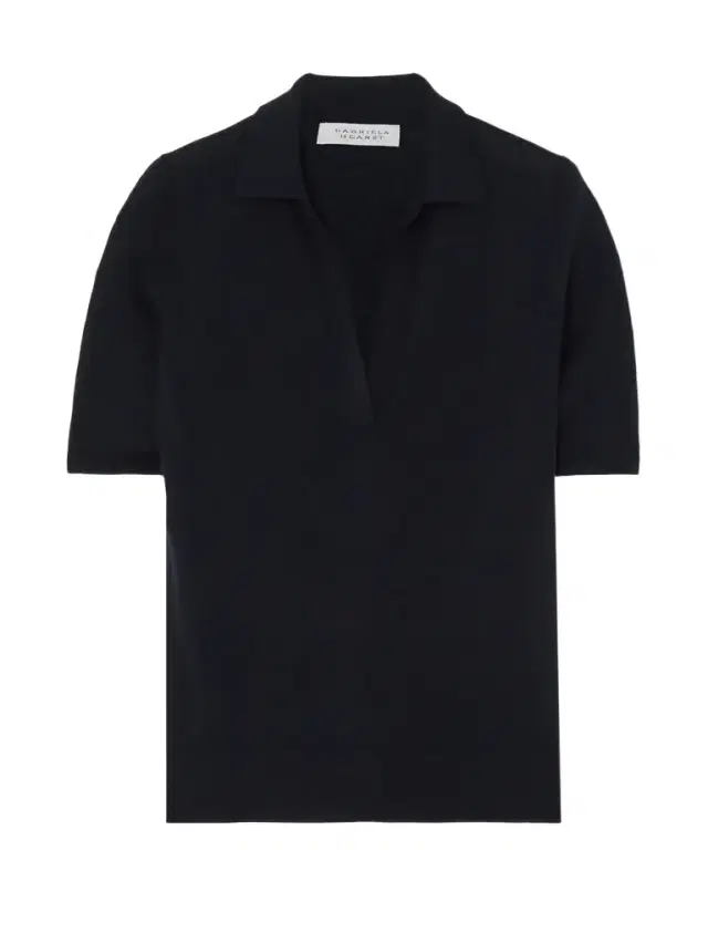 Gabriela Hearst Frank Cashmere And Silk-blend Polo Shirt