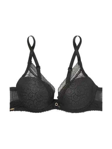 CHANTELLE Festivité Stretch-lace And Tulle Underwired Plunge T-shirt Bra | Thumbnail 1