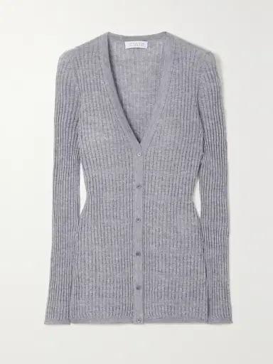 Gabriela Hearst Emma Pointelle-knit Cashmere And Silk-blend Cardigan | Thumbnail 2 Gabriela Hearst Emma Pointelle-knit Cashmere And Silk-blend Cardigan | Thumbnail 2