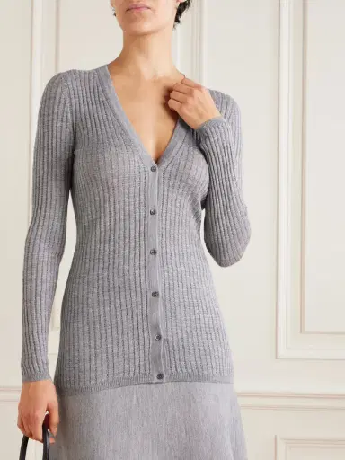 Gabriela Hearst Emma Pointelle-knit Cashmere And Silk-blend Cardigan | Thumbnail 4 Gabriela Hearst Emma Pointelle-knit Cashmere And Silk-blend Cardigan | Thumbnail 4
