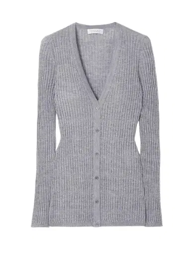 Gabriela Hearst Emma Pointelle-knit Cashmere And Silk-blend Cardigan | Thumbnail 1 Gabriela Hearst Emma Pointelle-knit Cashmere And Silk-blend Cardigan | Thumbnail 1