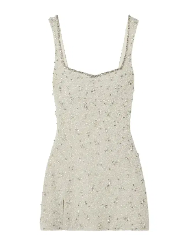 Clio Peppiatt Embellished Stretch-tulle Mini Dress