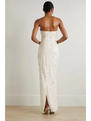 Clio Peppiatt Strapless Embellished Stretch-crepe Gown | Thumbnail 4 Clio Peppiatt Strapless Embellished Stretch-crepe Gown | Thumbnail 4