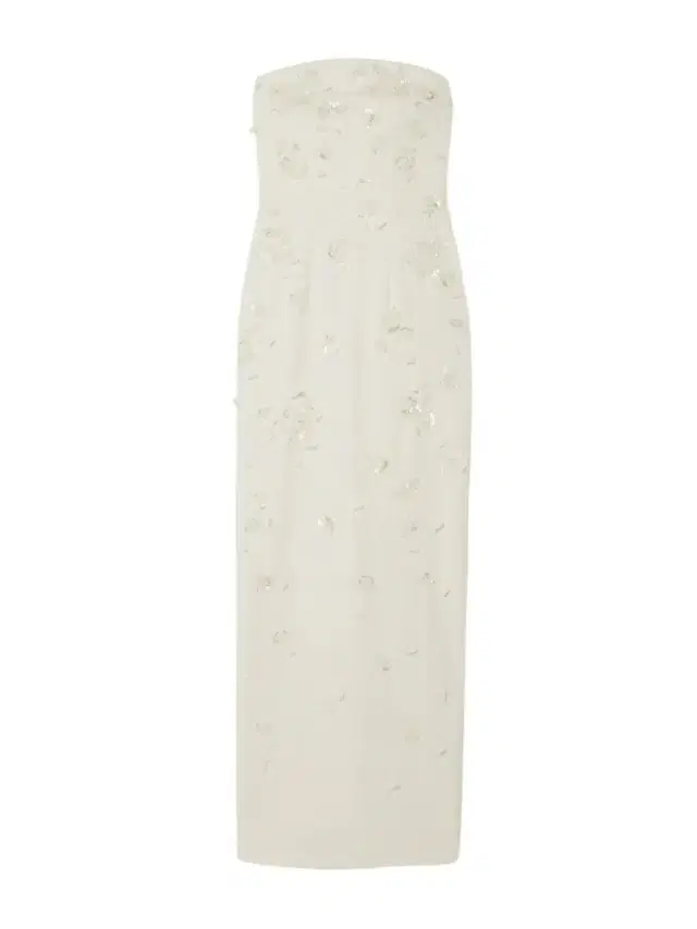 Clio Peppiatt Strapless Embellished Stretch-crepe Gown