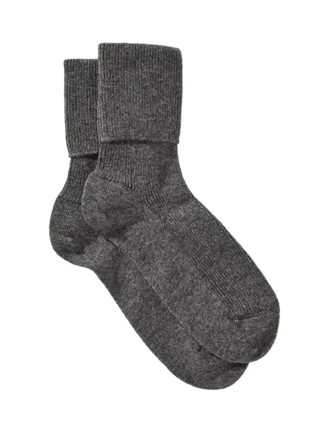 Johnstons of Elgin Ribbed Cashmere-blend Socks