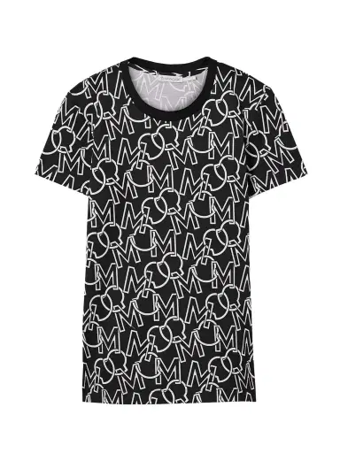 Moncler Printed Cotton-jersey T-shirt | Thumbnail 1 Moncler Printed Cotton-jersey T-shirt | Thumbnail 1