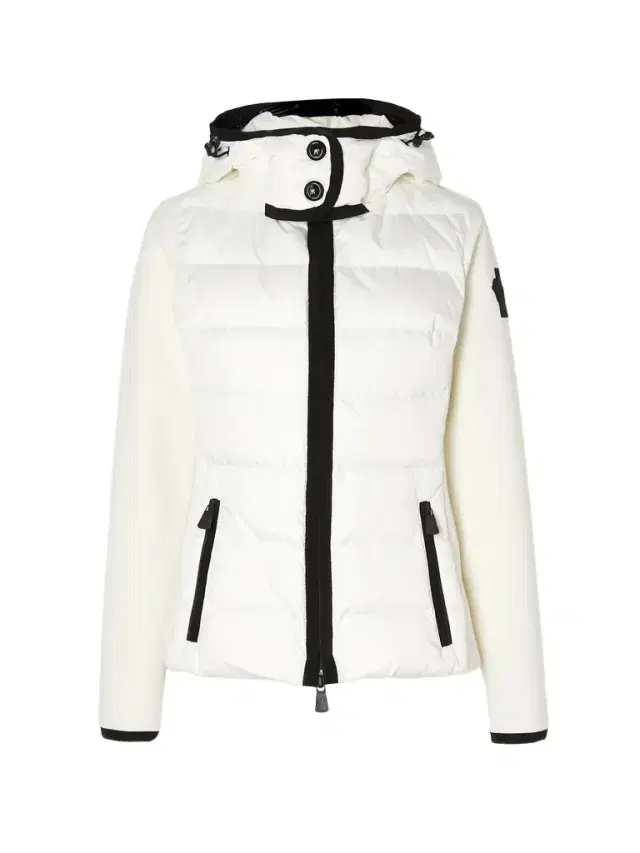 Lamoura Hooded Grosgrain-trimmed Quilted Down Ski Jacket - White