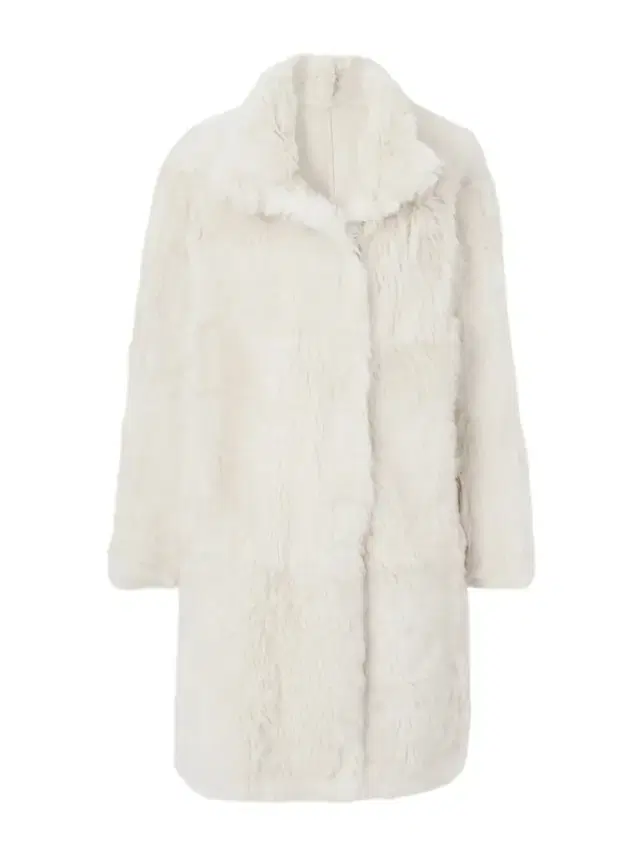 Toscana Oversized Shearling Coat - Off-white