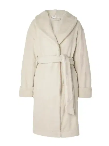 Skin + Net Sustain Vivienne Belted Recycled-fleece Robe - Off-white | Thumbnail 1 Skin + Net Sustain Vivienne Belted Recycled-fleece Robe - Off-white | Thumbnail 1