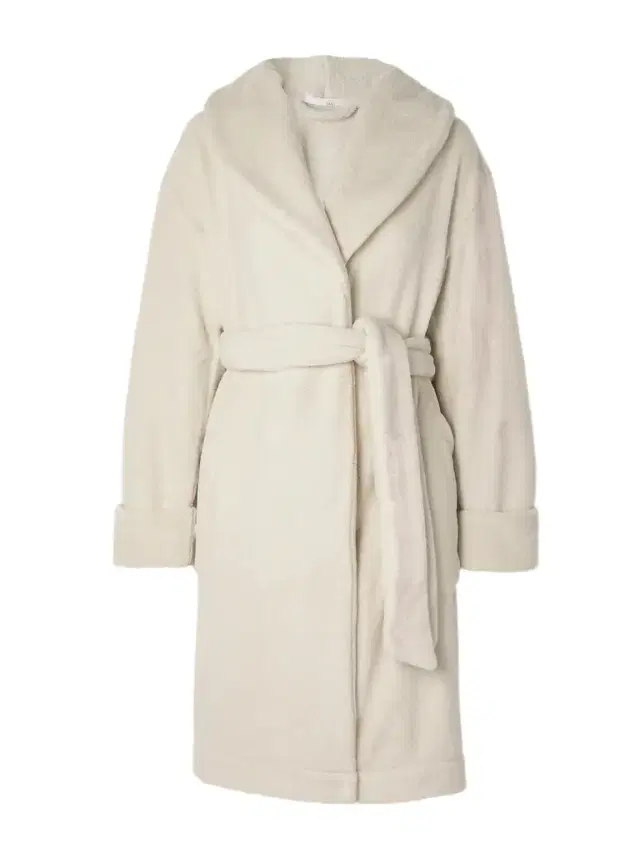 + Net Sustain Vivienne Belted Recycled-fleece Robe - Off-white