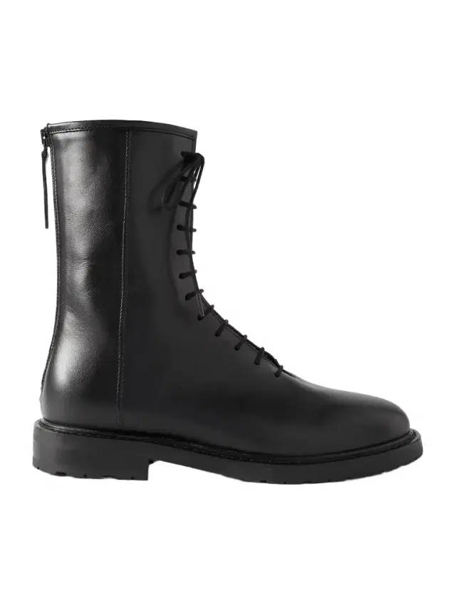 08 Leather Ankle Boots - Black