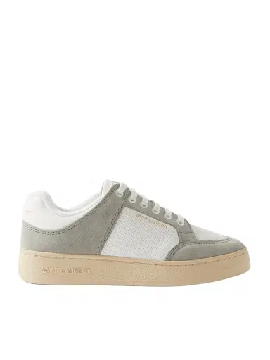 SAINT LAURENT Sl/61 Leather And Suede Sneakers | Thumbnail 1 SAINT LAURENT Sl/61 Leather And Suede Sneakers | Thumbnail 1