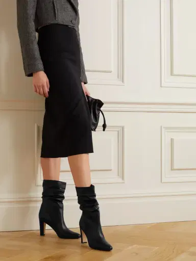 Manolo Blahnik Calasso 90 Leather Ankle Boots | Thumbnail 2