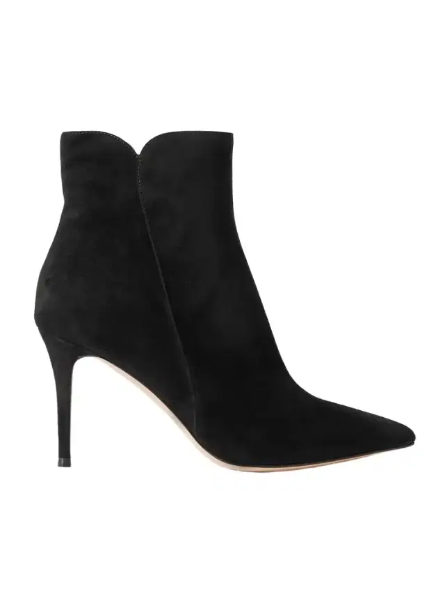 Gianvito Rossi Levy 85 Suede Ankle Boots
