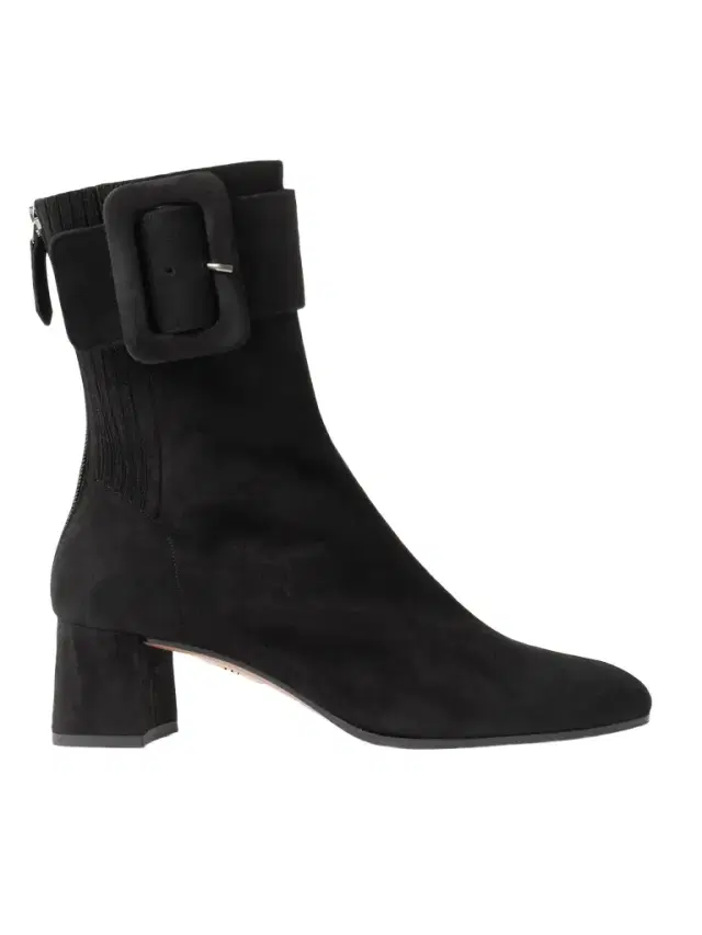 Saint Honoré 50 Buckled Suede Ankle Boots - Black