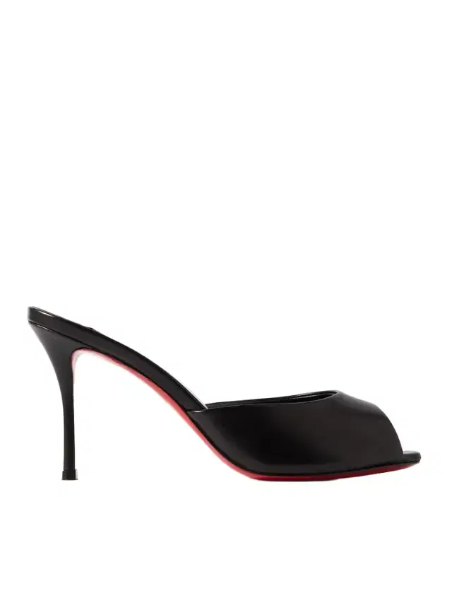 Me Dolly 85 Leather Sandals - Black