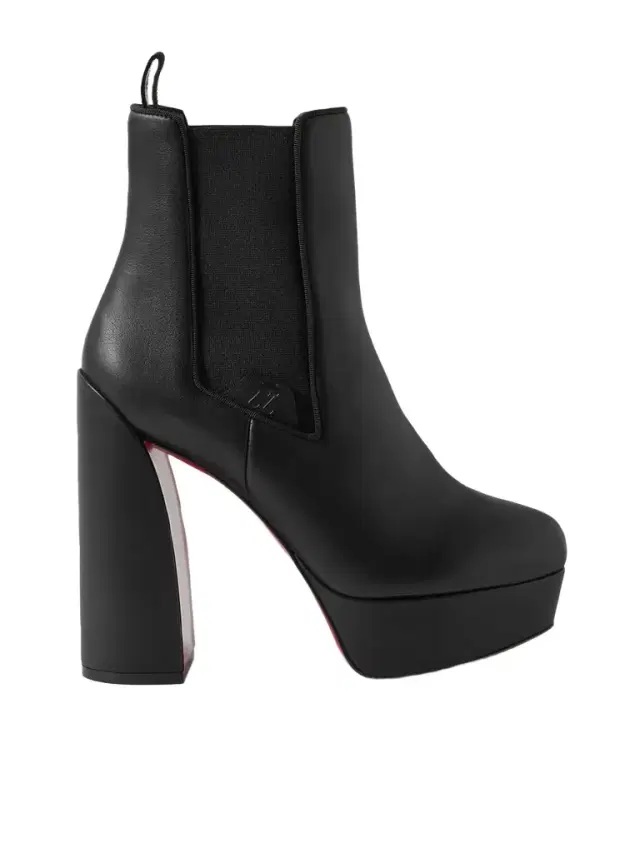 Movidastic 130 Leather Platform Ankle Boots - Black