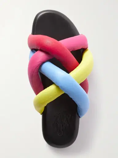 Moncler Genius + Jw Anderson Jbraided Leather Slides | Thumbnail 5 Moncler Genius + Jw Anderson Jbraided Leather Slides | Thumbnail 5