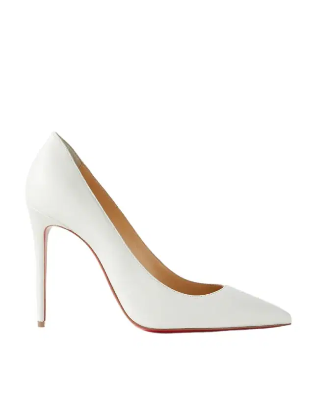 Kate 100 Leather Pumps - White