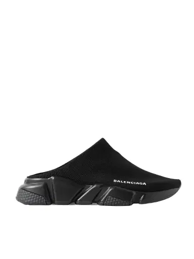 Balenciaga Speed Printed Recycled-knit Mules | Thumbnail 1 Balenciaga Speed Printed Recycled-knit Mules | Thumbnail 1