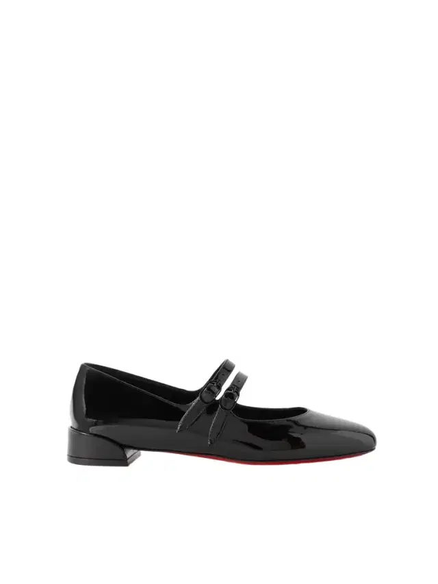 Sweet Jane Patent-leather Flats - Black