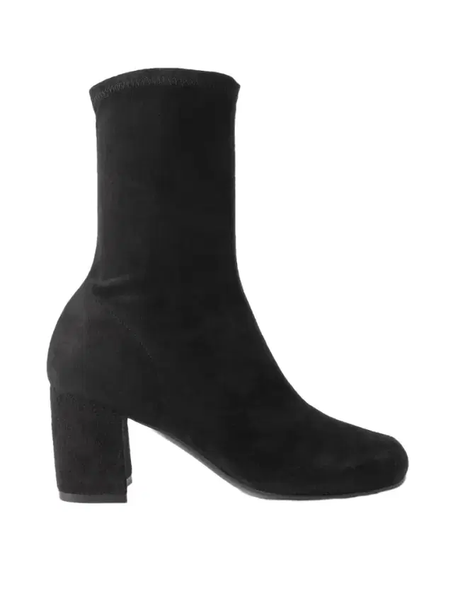 Suede Ankle Boots - Black