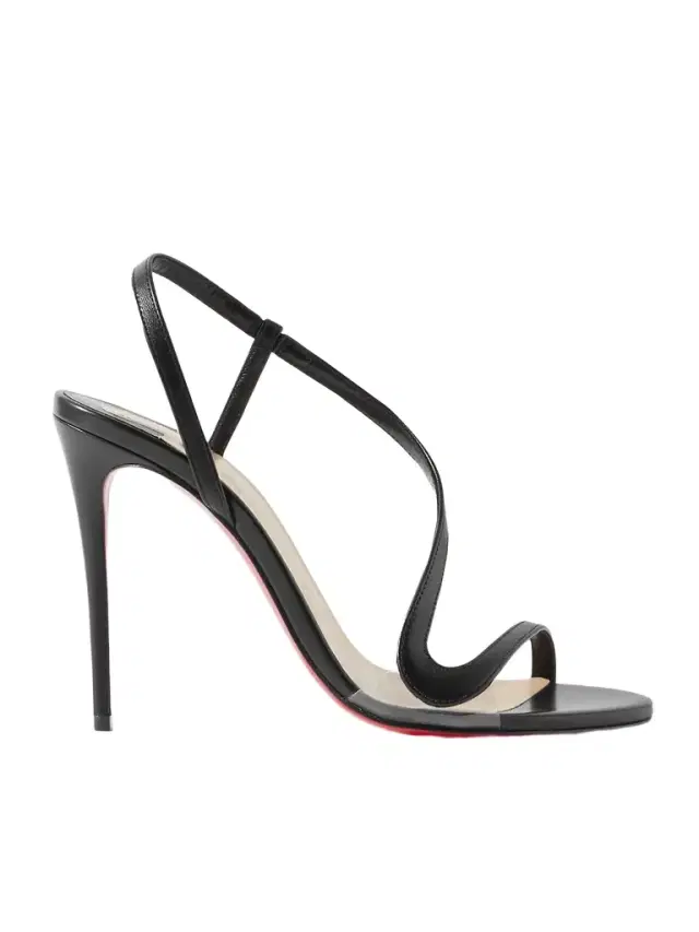 Rosalie 100 Leather Sandals - Black