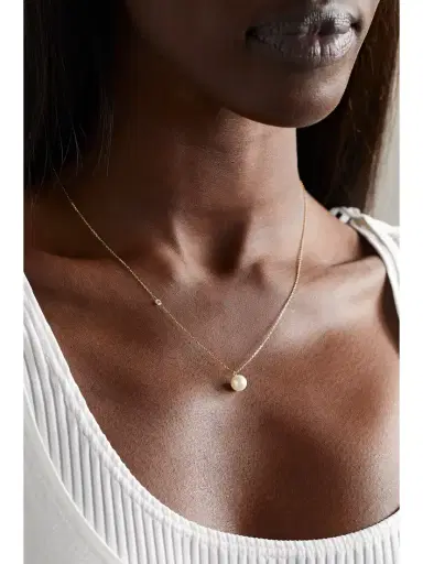 Mizuki 14-karat Gold, Pearl And Diamond Necklace | Thumbnail 2 Mizuki 14-karat Gold, Pearl And Diamond Necklace | Thumbnail 2