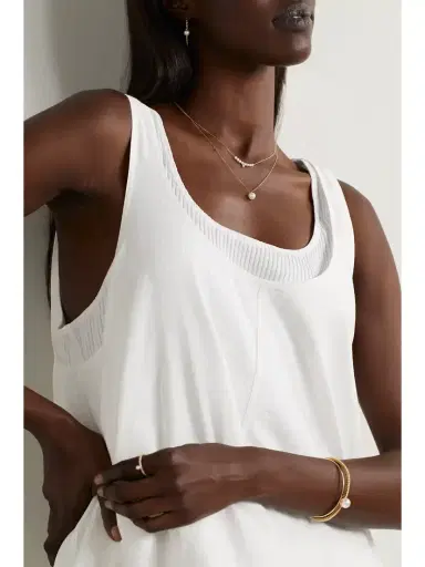 Mizuki 14-karat Gold, Pearl And Diamond Necklace | Thumbnail 5 Mizuki 14-karat Gold, Pearl And Diamond Necklace | Thumbnail 5