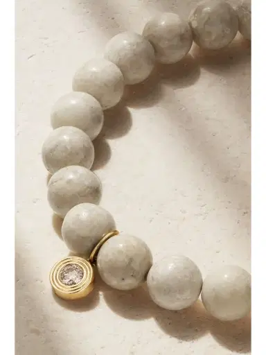 Sydney Evan Fluted Single Stone 14-karat Gold, Jasper And Diamond Bracelet | Thumbnail 4 Sydney Evan Fluted Single Stone 14-karat Gold, Jasper And Diamond Bracelet | Thumbnail 4