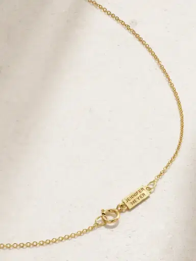 Jennifer Meyer Mini Daisy 18-karat Gold Turquoise Necklace | Thumbnail 3