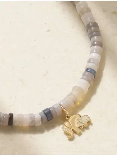 Sydney Evan Elephant Family 14-karat Gold, Enamel, Opal And Diamond Bracelet | Thumbnail 3 Sydney Evan Elephant Family 14-karat Gold, Enamel, Opal And Diamond Bracelet | Thumbnail 3