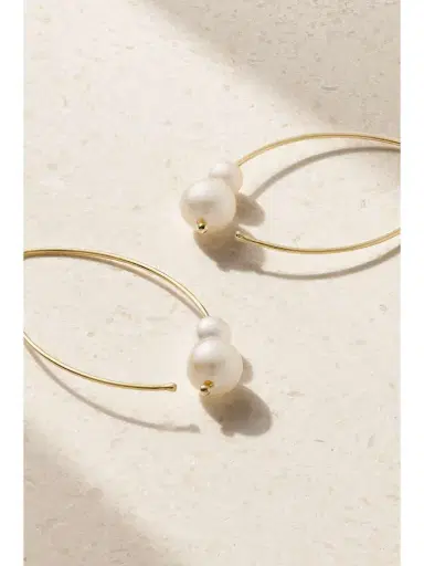 Mizuki 14-karat Gold Pearl Earrings | Thumbnail 3 Mizuki 14-karat Gold Pearl Earrings | Thumbnail 3