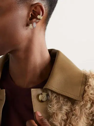 Anita Ko 18-karat Gold Diamond Hoop Earrings | Thumbnail 4