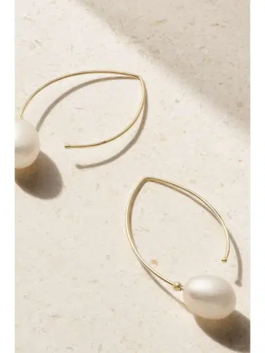 Mizuki Small 14-karat Gold Pearl Earrings | Thumbnail 3