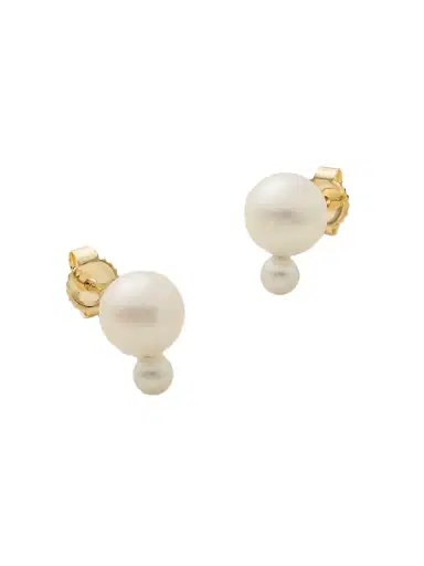 Mizuki 14-karat Gold Pearl Earrings | Thumbnail 1 Mizuki 14-karat Gold Pearl Earrings | Thumbnail 1