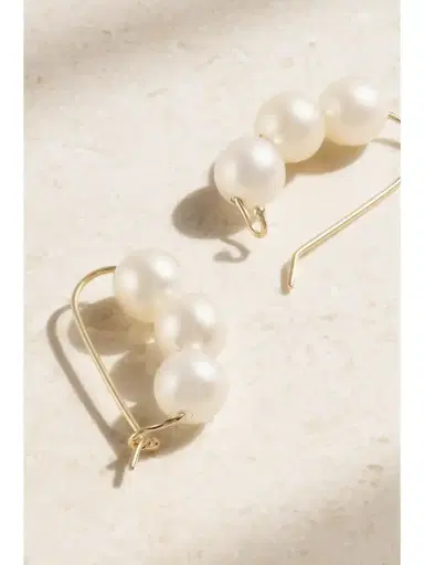 Mizuki 14-karat Gold Pearl Earrings | Thumbnail 3 Mizuki 14-karat Gold Pearl Earrings | Thumbnail 3