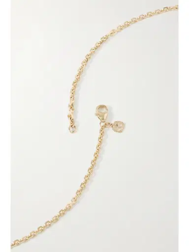 Sydney Evan Large Plumeria 14-karat Gold Diamond And Sapphire Necklace | Thumbnail 3 Sydney Evan Large Plumeria 14-karat Gold Diamond And Sapphire Necklace | Thumbnail 3