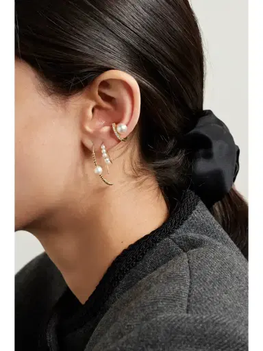 Mizuki Small 14-karat Gold Pearl Earrings | Thumbnail 2 Mizuki Small 14-karat Gold Pearl Earrings | Thumbnail 2