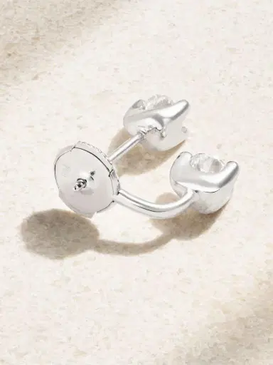 Anita Ko Orbit 18-karat White Gold Diamond Single Earring | Thumbnail 3 Anita Ko Orbit 18-karat White Gold Diamond Single Earring | Thumbnail 3