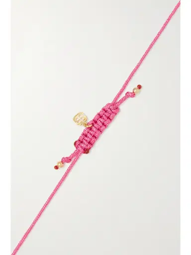 Sydney Evan Pure Heart 14-karat Gold Cord Bracelet | Thumbnail 3