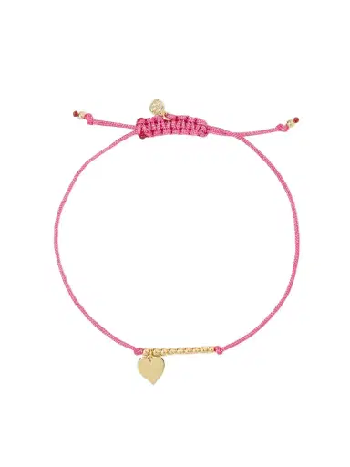 Sydney Evan Pure Heart 14-karat Gold Cord Bracelet | Thumbnail 1