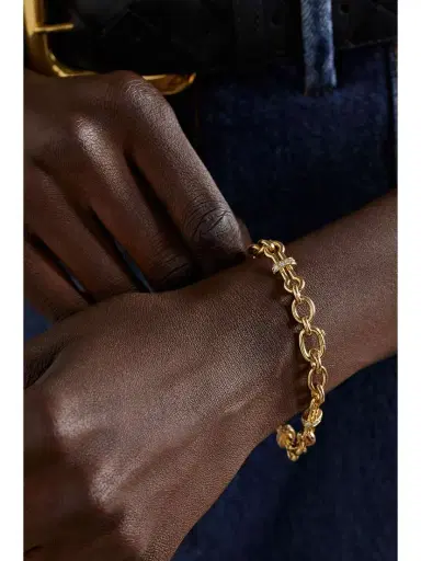 DAVID WEBB Barbell 18-karat Gold Diamond Bracelet | Thumbnail 2 DAVID WEBB Barbell 18-karat Gold Diamond Bracelet | Thumbnail 2