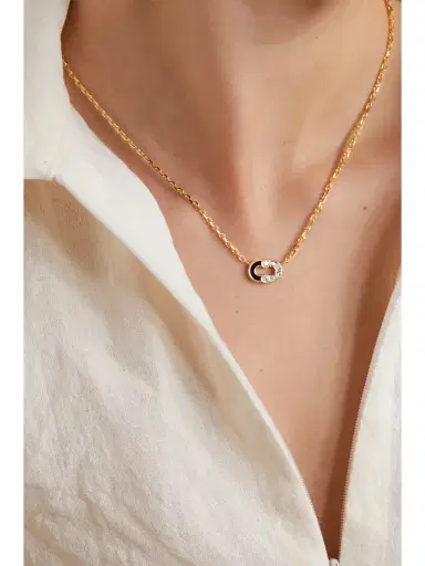 Viltier Magnetic 18-karat Gold, Onyx And Diamond Necklace | Thumbnail 2 Viltier Magnetic 18-karat Gold, Onyx And Diamond Necklace | Thumbnail 2