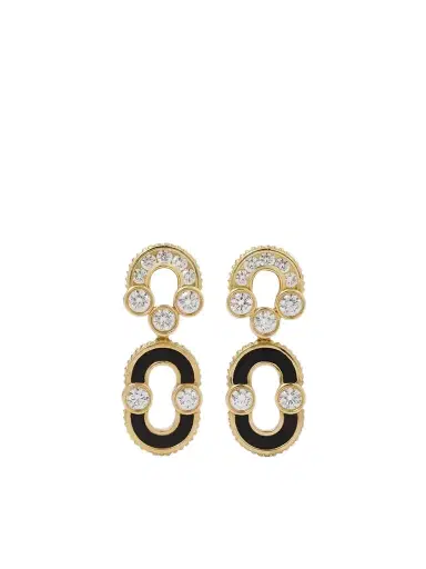 Viltier Magnetic Solo 18-karat Gold, Onyx And Diamond Earrings | Thumbnail 1 Viltier Magnetic Solo 18-karat Gold, Onyx And Diamond Earrings | Thumbnail 1