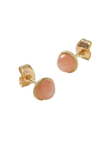 OLE LYNGGAARD COPENHAGEN Lotus 18-karat Gold Moonstone Earrings | Thumbnail 1 OLE LYNGGAARD COPENHAGEN Lotus 18-karat Gold Moonstone Earrings | Thumbnail 1