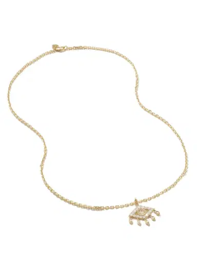 Sydney Evan Evil Eye 14-karat Gold Diamond Necklace | Thumbnail 1