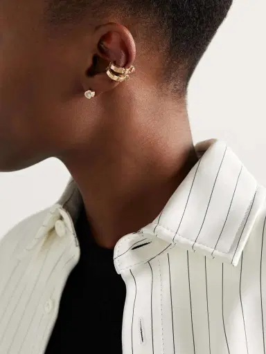 Chopard Ice Cube 18-karat Gold Single Clip Earring | Thumbnail 4