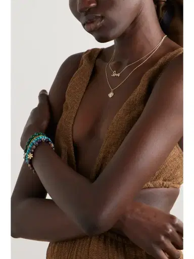 Sydney Evan Evil Eye 14-karat Gold Multi-stone Necklace | Thumbnail 5 Sydney Evan Evil Eye 14-karat Gold Multi-stone Necklace | Thumbnail 5